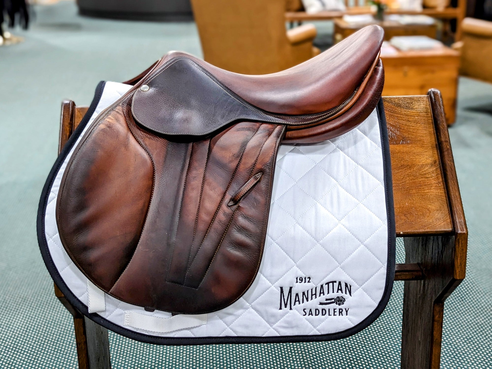 2012 Butet Premium L 2.25 17.5&quot;-Saddles - Jump-Butet-Manhattan Saddlery
