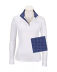RJ Classics Tori Long-Sleeve Show Shirt-Show Shirts-RJ Classics-Navy Bits-XXS-Manhattan Saddlery