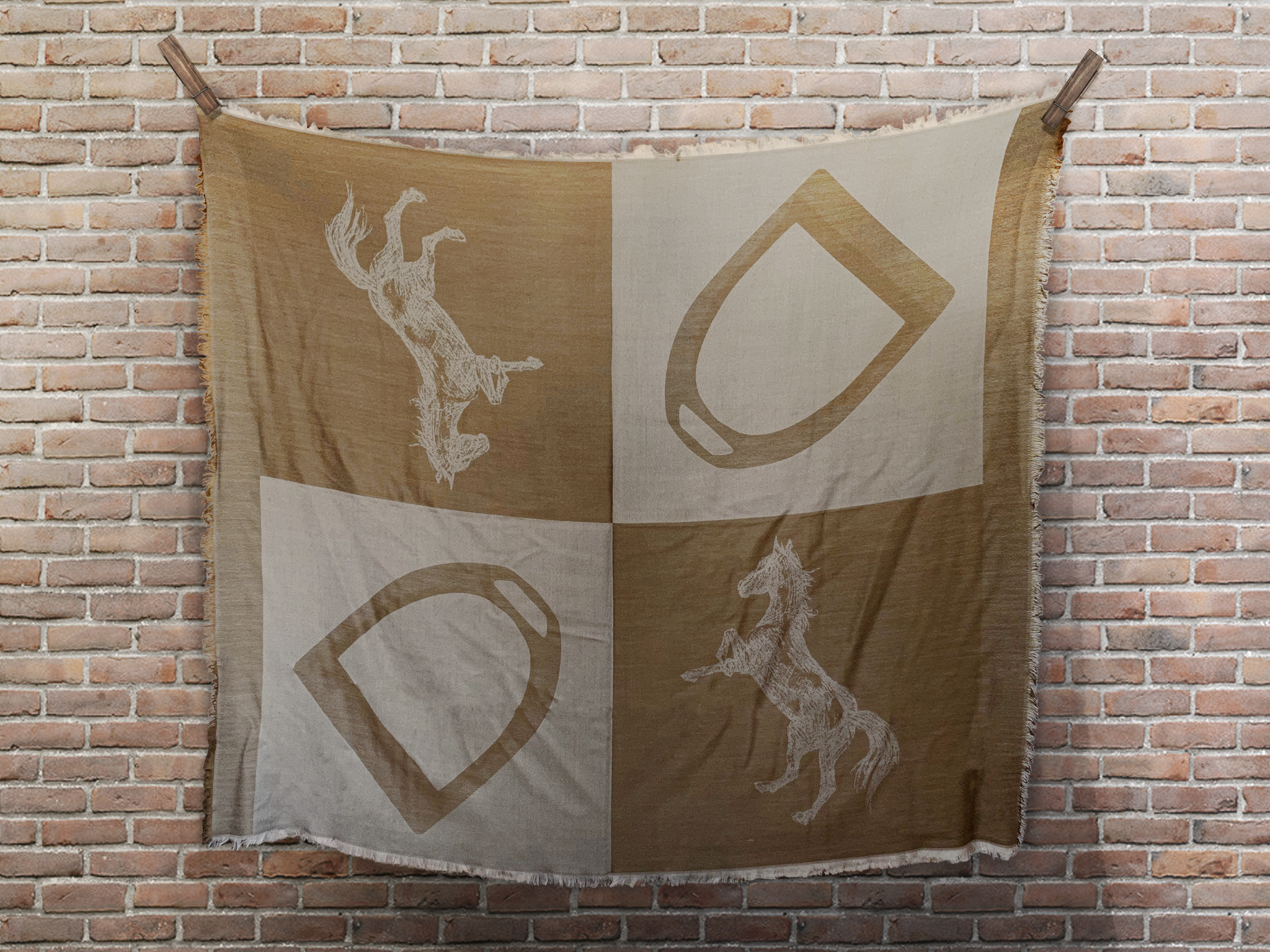 Oakbark & Chrome Blanket Scarf-Gifts & Luggage-Oakbark & Chrome-Antique-Manhattan Saddlery