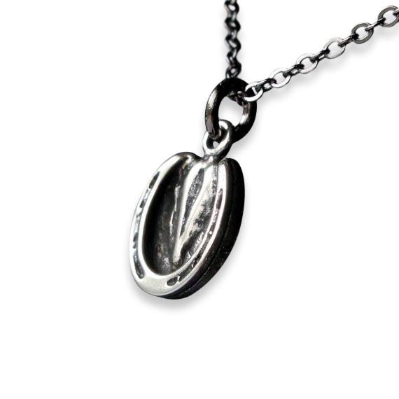 Sterling Silver Horse Hoof Necklace-Gifts & Luggage-Moon Raven Designs-Manhattan Saddlery