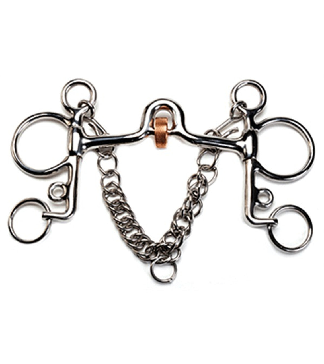 English Pelham Roller Mouth Bit-Bits - Pelhams-Jacks Mfg-5"-Manhattan Saddlery