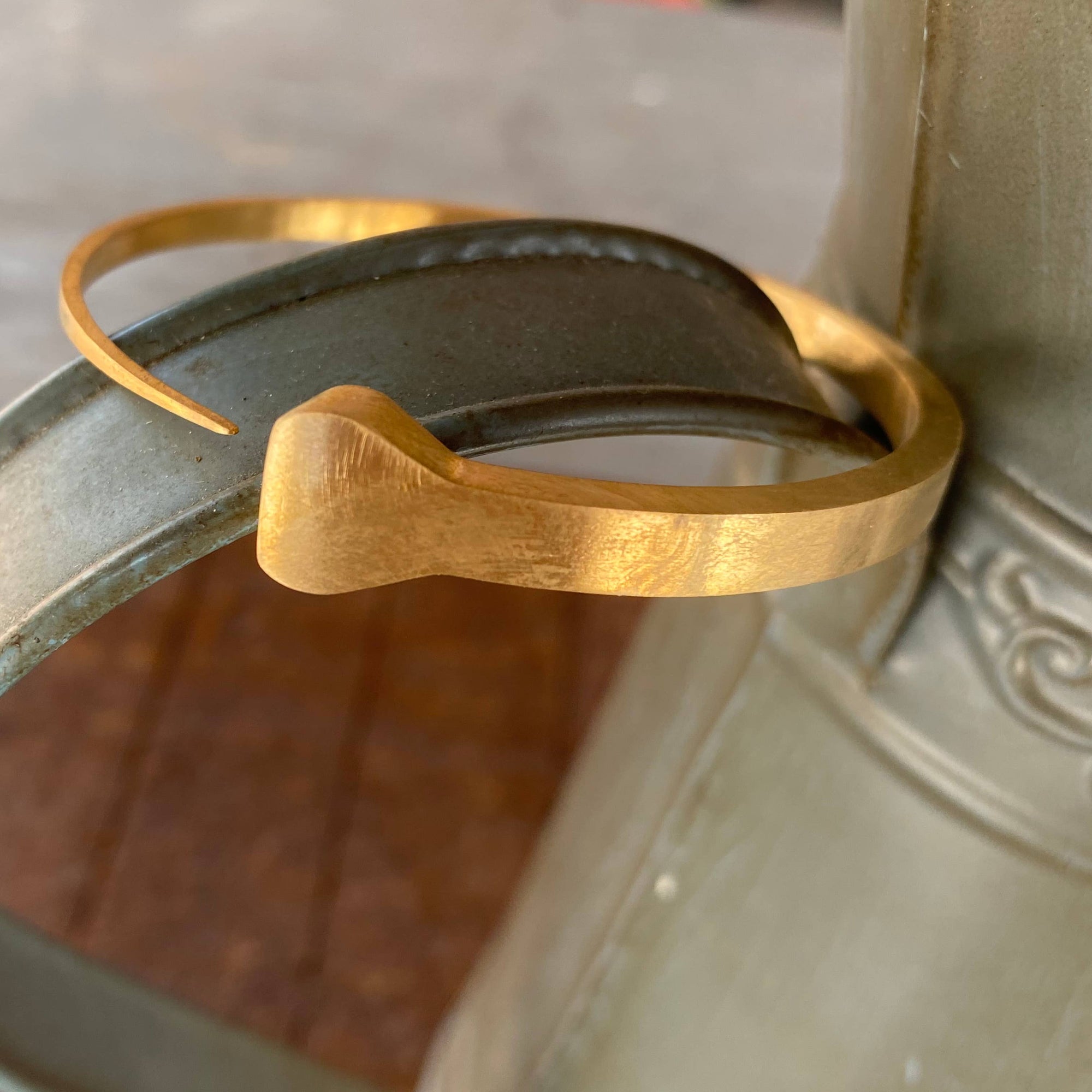 Bronze Horseshoe Nail Bangle-Gifts &amp; Luggage-The Beaded Pony-Manhattan Saddlery