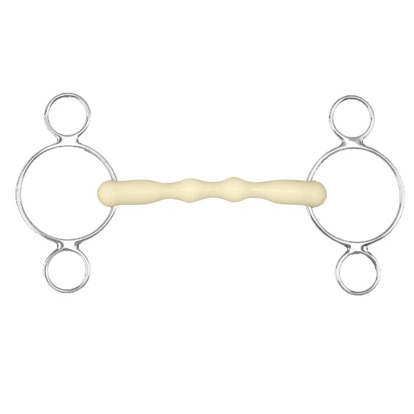 Happy Mouth® 2-Ring Shaped Mullen Mouth Gag Bit-Manhattan Saddlery-5-Manhattan Saddlery