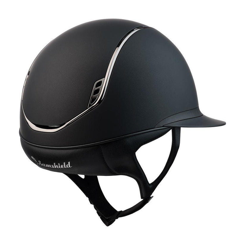 Samshield 2.0 Miss Shield Shadowmatt Five-Crystal Helmet-Helmets-Samshield-Black-S-Manhattan Saddlery