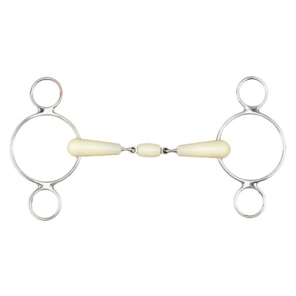 Happy Mouth 2-Ring Double Jointed Gag Bit-Bits-Happy Mouth-5-Manhattan Saddlery