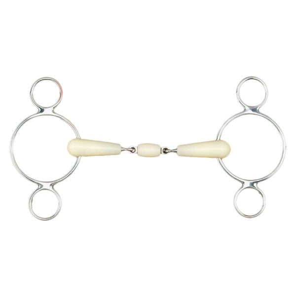 Happy Mouth 2-Ring Double Jointed Gag Bit-Bits-Happy Mouth-5-Manhattan Saddlery