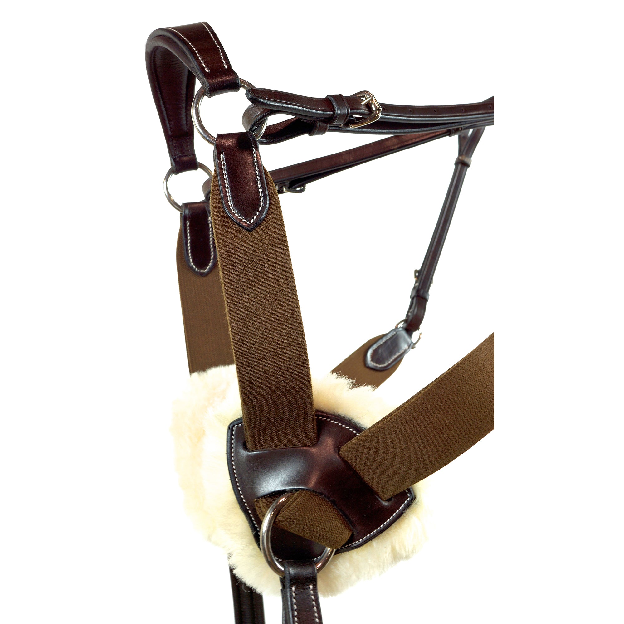 Nunn Finer 5-Way Breastplate-Martingales & Breastplates - Breastplate-Nunn Finer-Havana-Full-Manhattan Saddlery