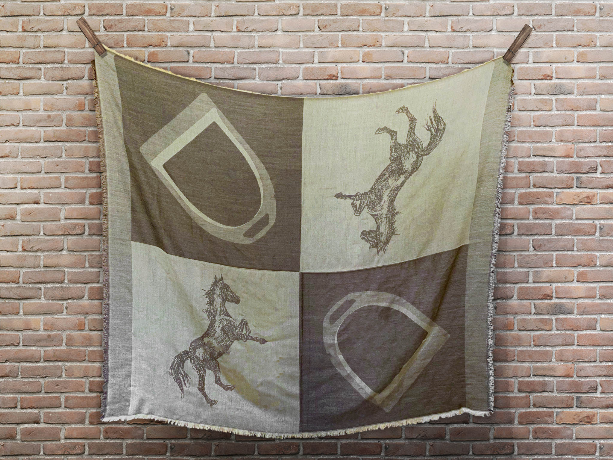 Oakbark & Chrome Blanket Scarf-Gifts & Luggage-Oakbark & Chrome-Latte-Manhattan Saddlery