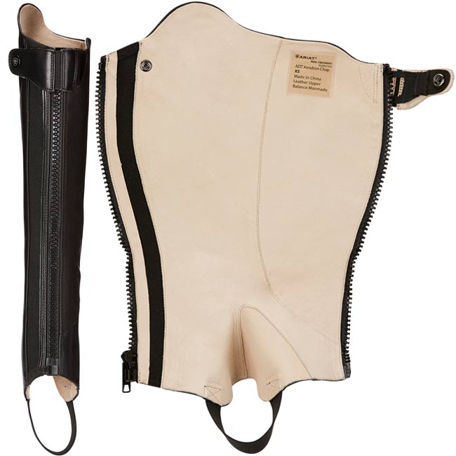 Ariat Kendron Half Chap-Chaps - Half Chaps-Ariat-Black-XSM-Manhattan Saddlery