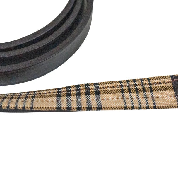 5/A Baker Leather Padded Lead-Halters - Leads-Jacks Mfg-Black-Manhattan Saddlery