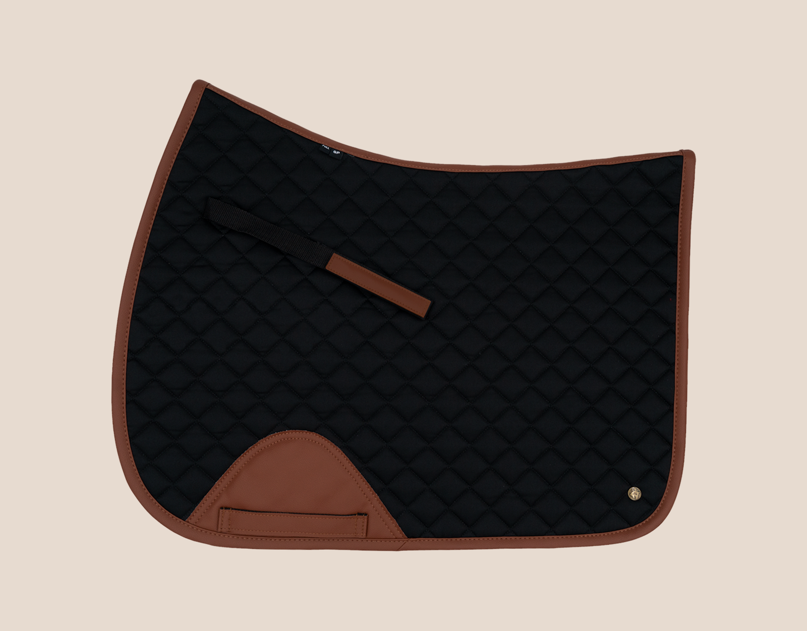 Sixteen Cypress Jumper Pad-Saddle Pads-Sixteen Cypress-Black/Cognac-Manhattan Saddlery