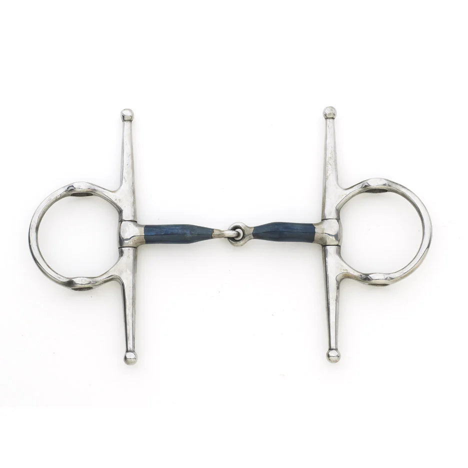 Centaur Blue Steel Full Cheek Gag Bit-Manhattan Saddlery-5-Manhattan Saddlery