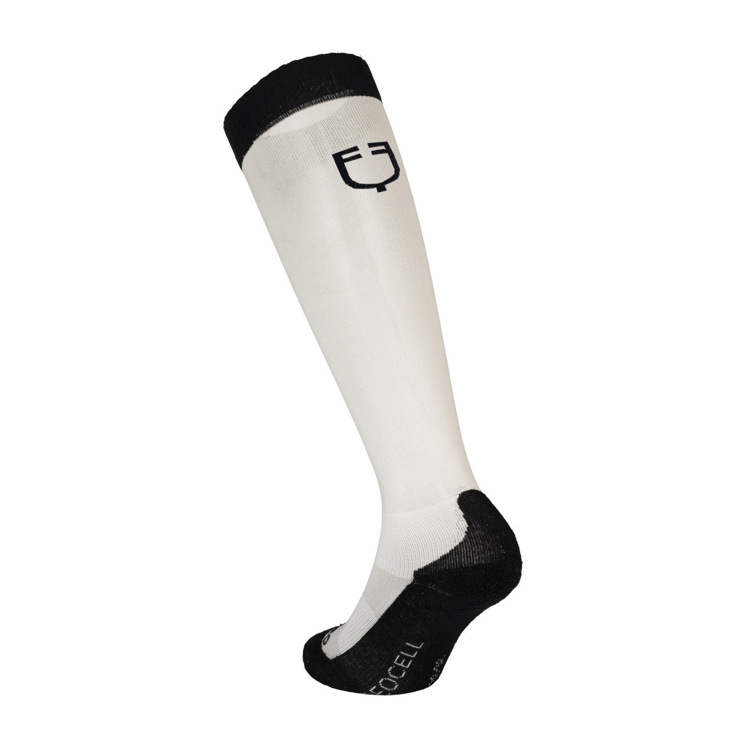 Equestro Unisex Basic Technical Socks-Unclassified-Amahorse-Black/White-XS-Manhattan Saddlery