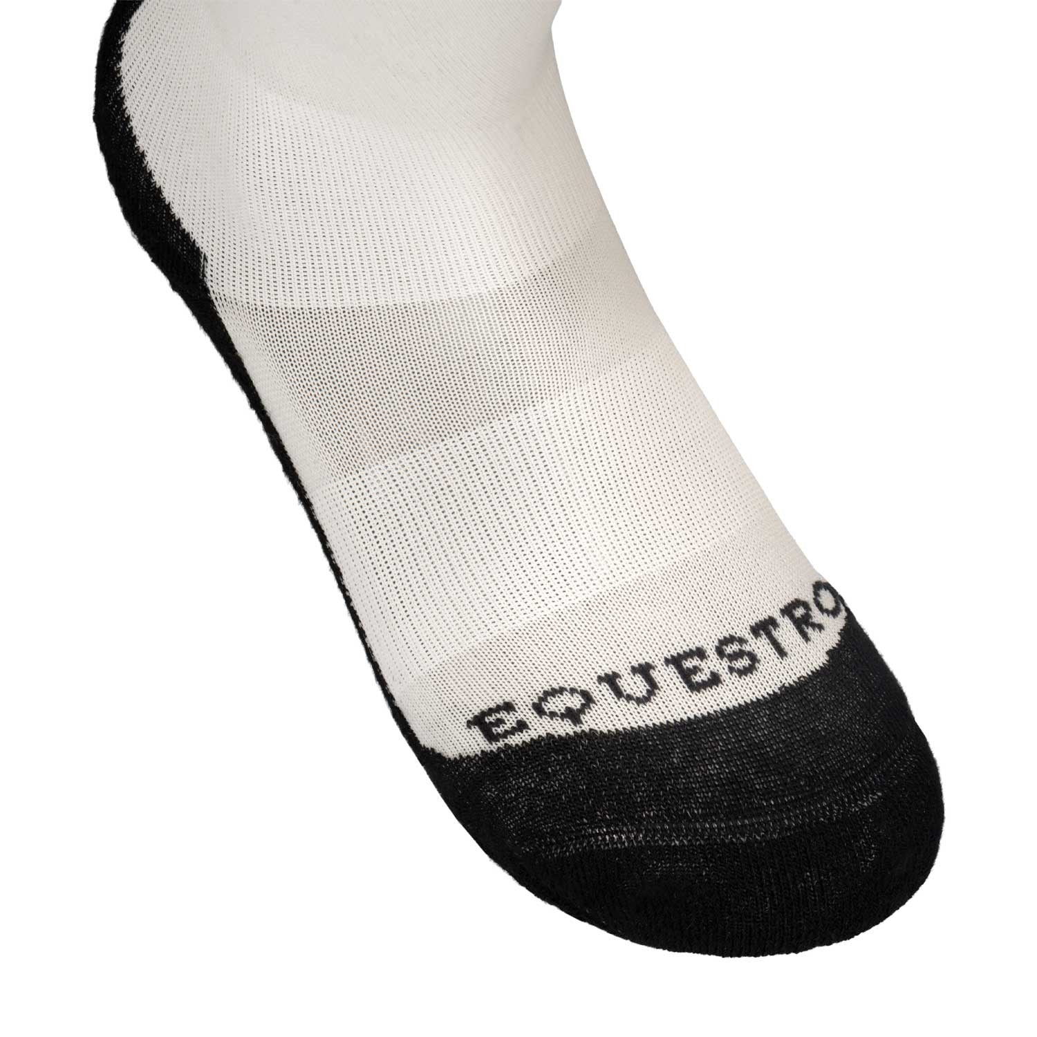 Equestro Unisex Basic Technical Socks-Unclassified-Amahorse-Black/White-XS-Manhattan Saddlery