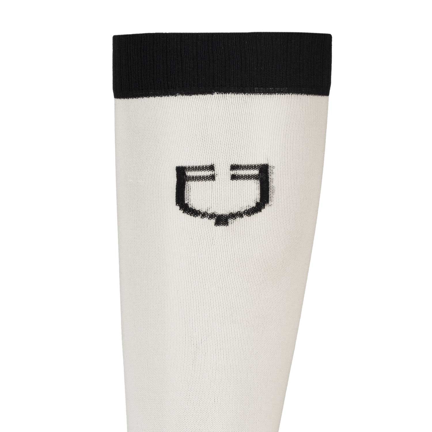 Equestro Unisex Basic Technical Socks-Unclassified-Amahorse-Black/White-XS-Manhattan Saddlery
