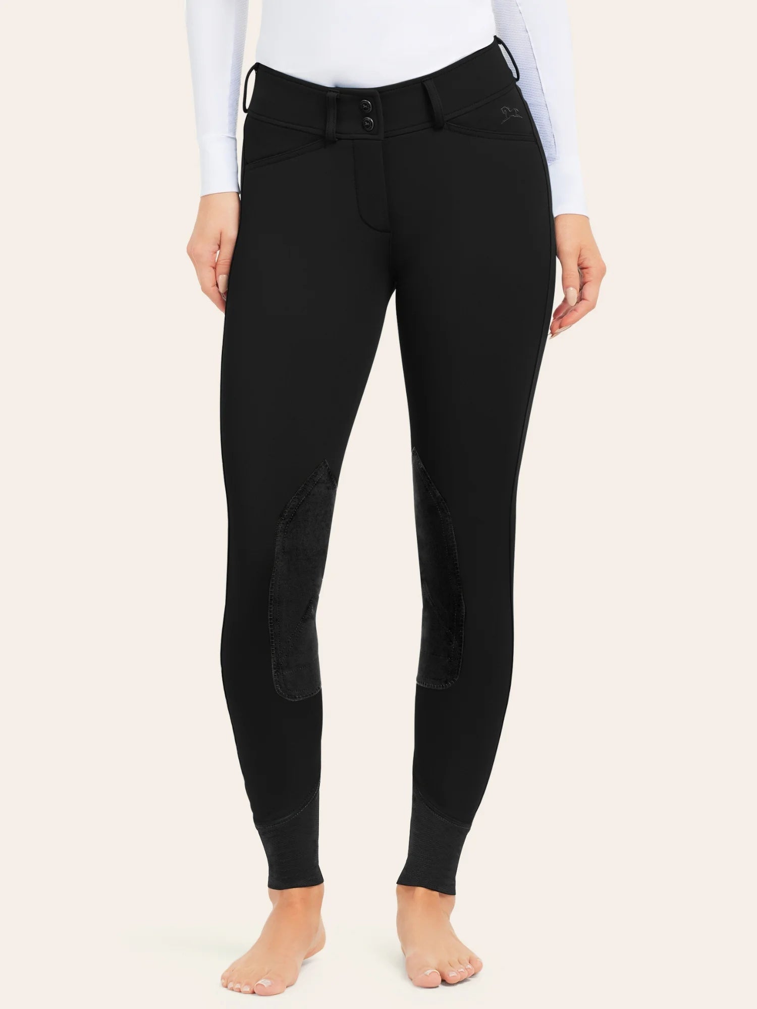 RJ Classics Gracie Knee Patch Breech-Breeches-RJ Classics-Black-22-Manhattan Saddlery