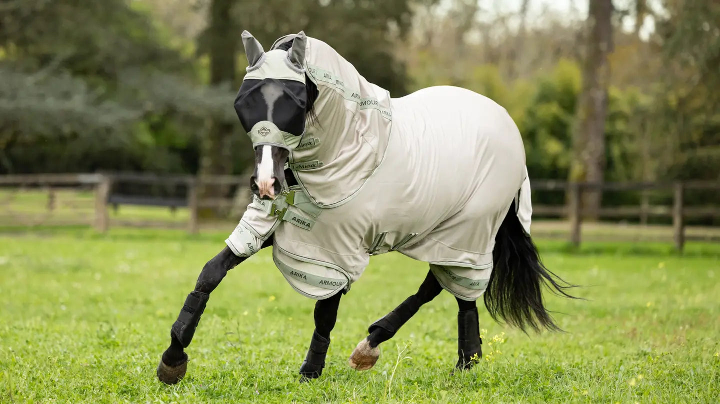 LeMieux Arika Armour-Tek Fly Blanket-Horsewear -Blankets - Fly Sheets-LeMieux-Stone-57"-Manhattan Saddlery