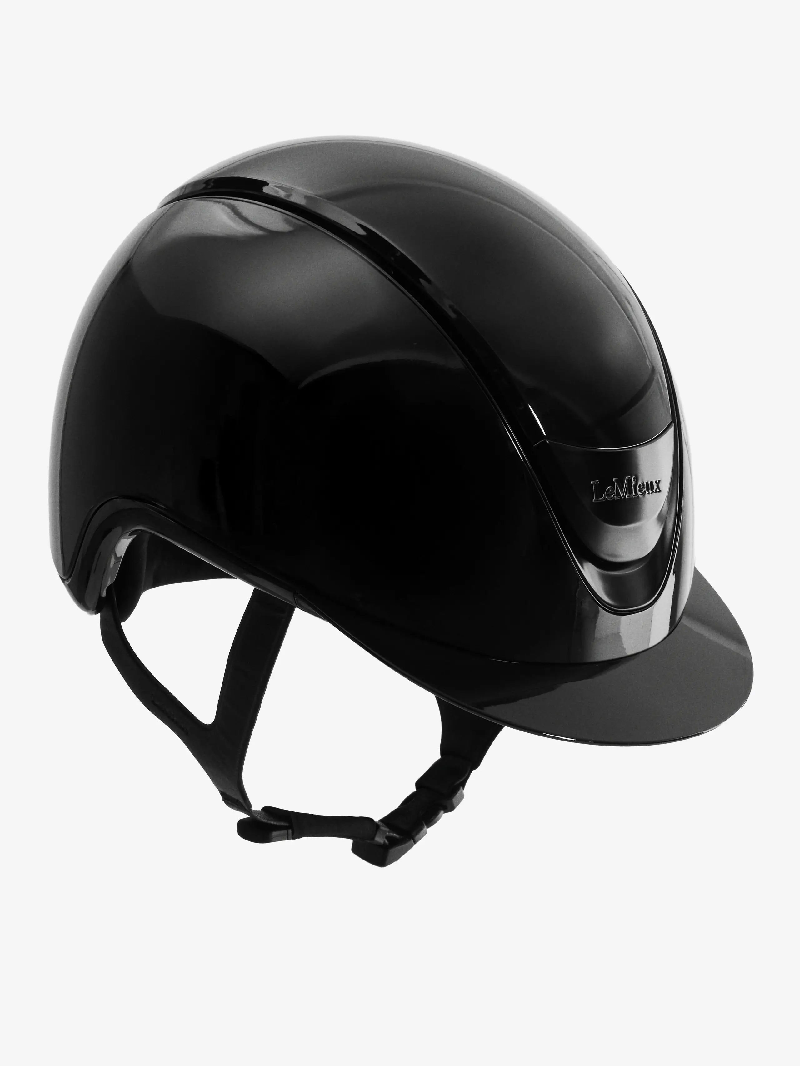 LeMieux Verv Competition Helmet-Helmets - Helmets-LeMieux-Gloss Black-S (52-55)-Manhattan Saddlery