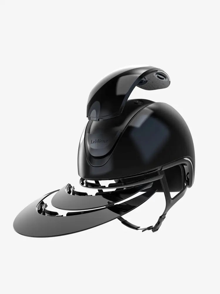 LeMieux Verv Competition Helmet-Helmets - Helmets-LeMieux-Gloss Black-S (52-55)-Manhattan Saddlery