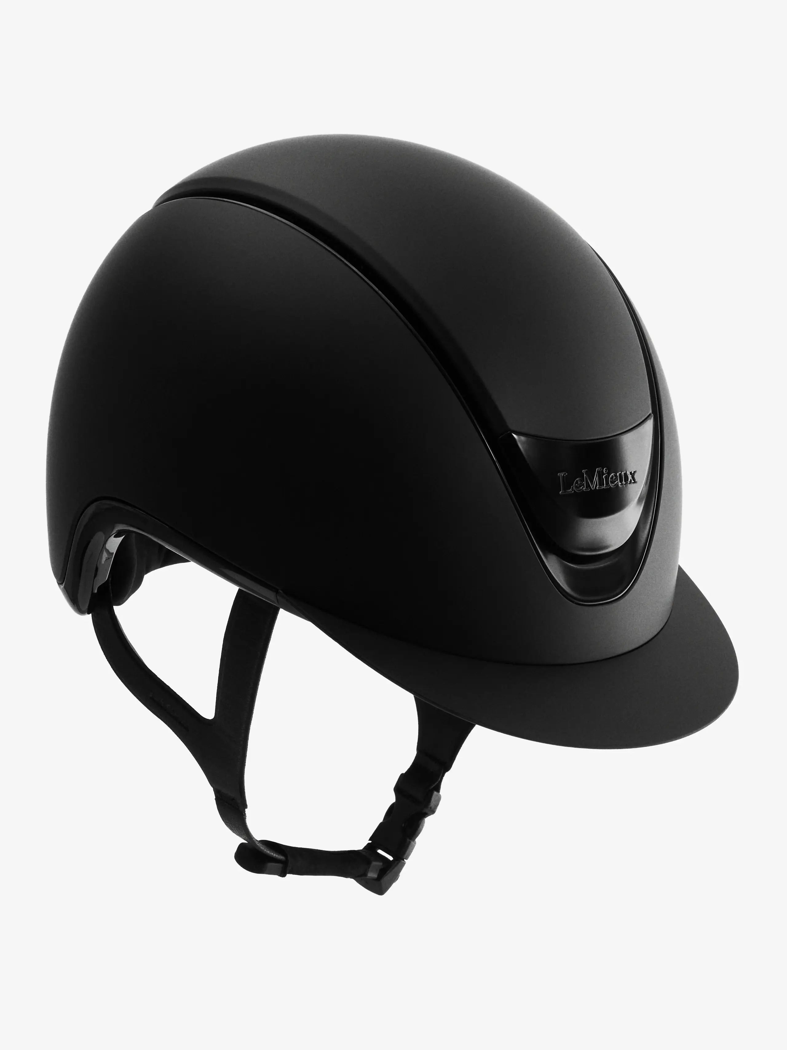 LeMieux Verv Competition Helmet-Helmets - Helmets-LeMieux-Gloss Black-S (52-55)-Manhattan Saddlery