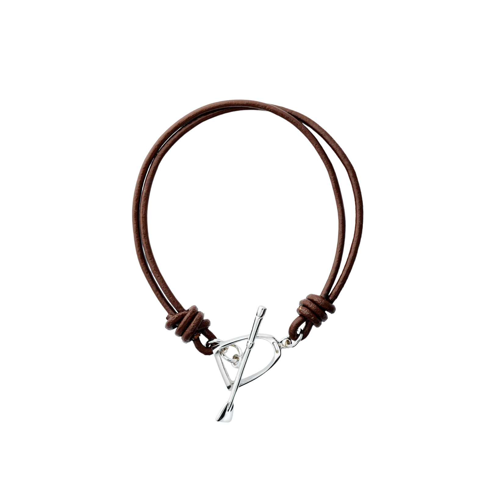 Michel McNabb Leather Toggle Bracelet-Gifts - Jewelry-Michel McNabb-Black/Silver-Manhattan Saddlery