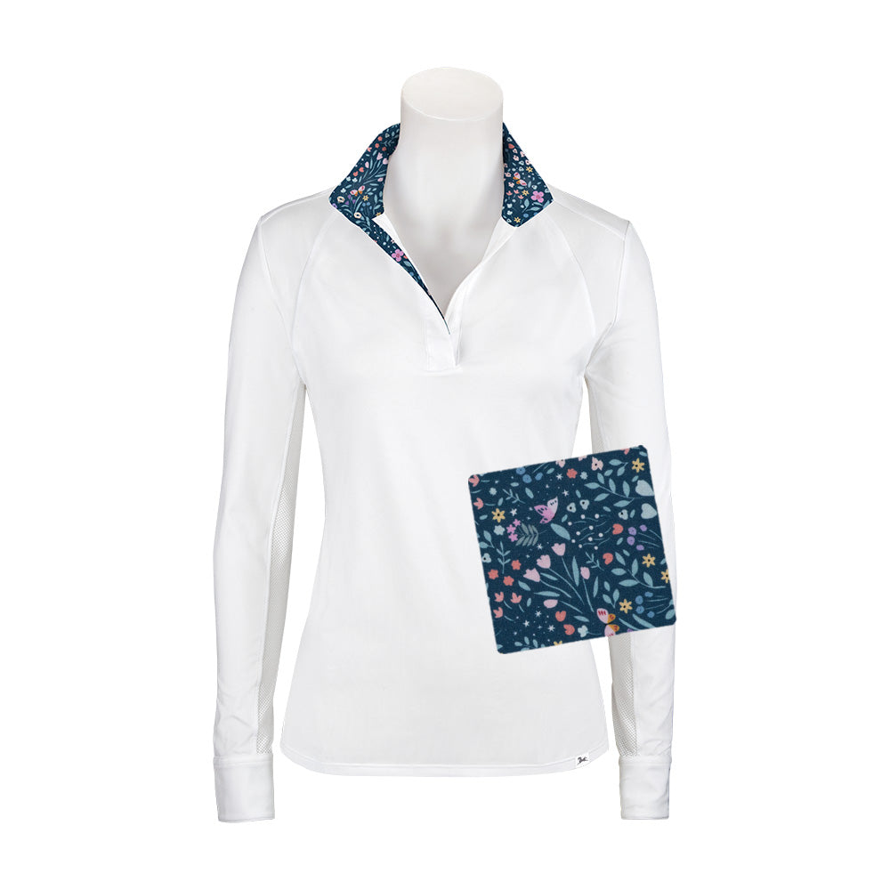 RJ Classics Maddie 37.5 Long-Sleeve Show Shirt-Show Shirts-RJ Classics-Green Meadow-XXS-Manhattan Saddlery