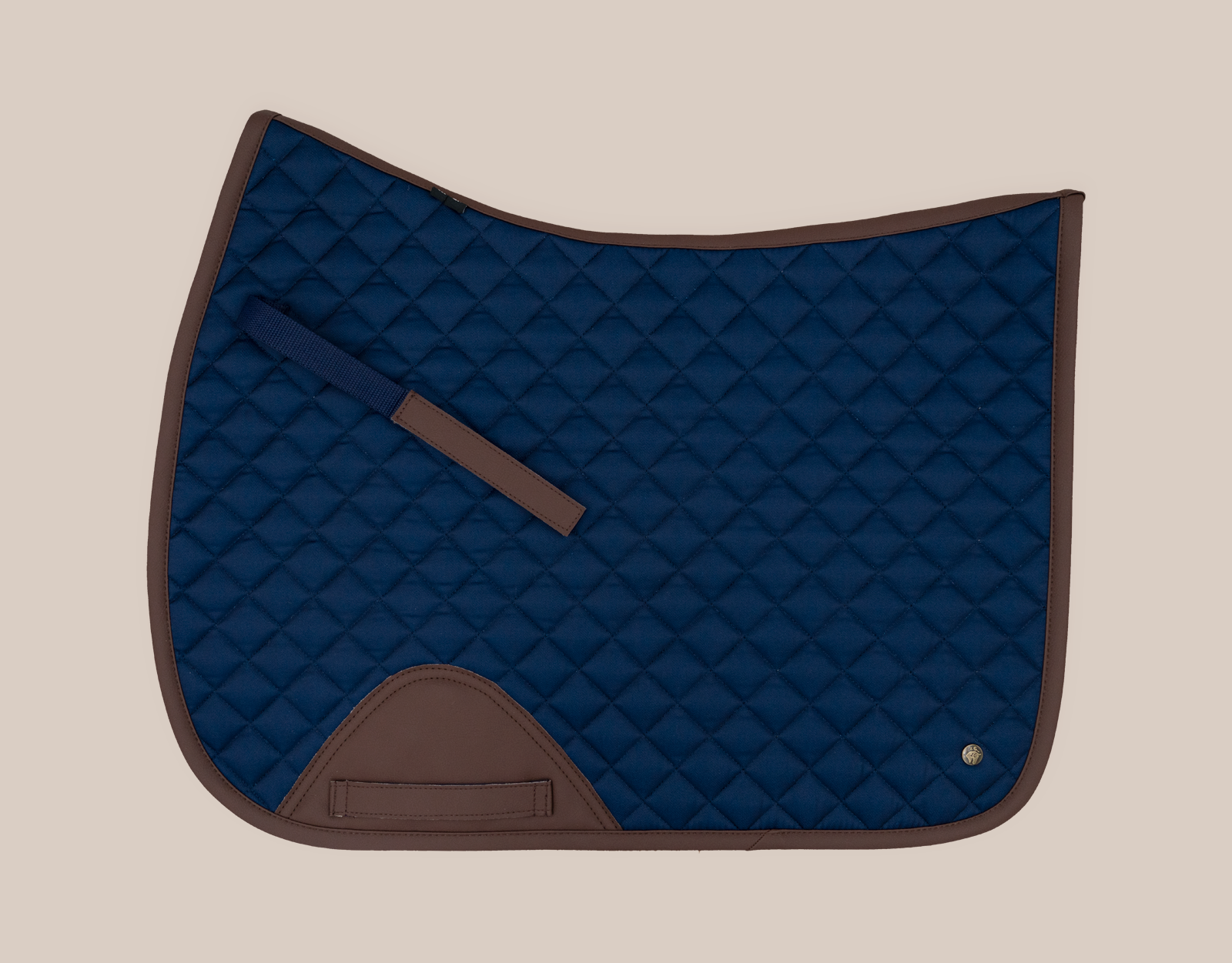 Sixteen Cypress Jumper Pad-Saddle Pads-Sixteen Cypress-Navy/Hickory-Manhattan Saddlery