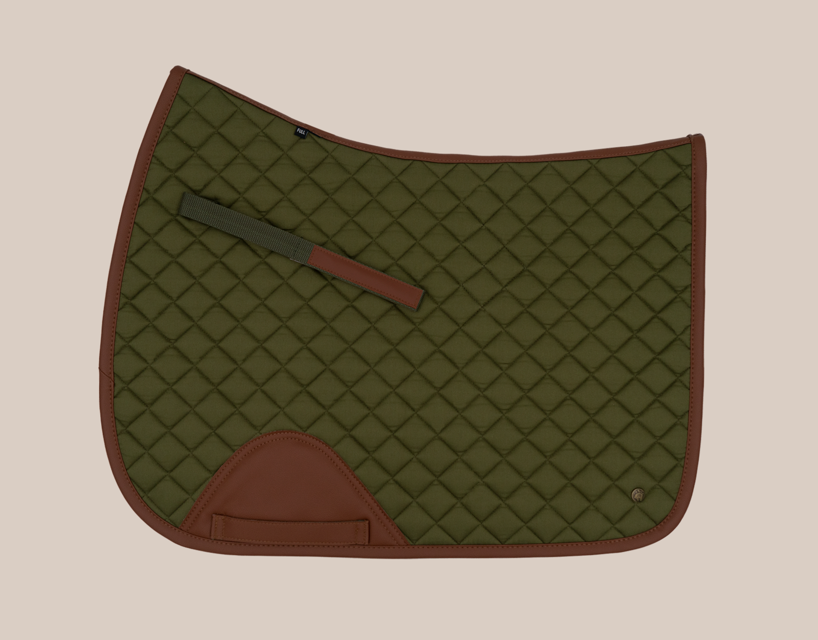 Sixteen Cypress Jumper Pad-Saddle Pads-Sixteen Cypress-Olive/Cognac-Manhattan Saddlery