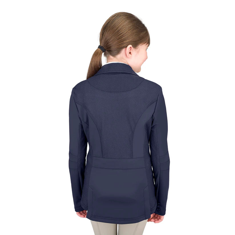 Ovation Kids Mesh Hybrid Show Coat-Show Coats - Kids Show Coats-ERS-Black-4-Manhattan Saddlery