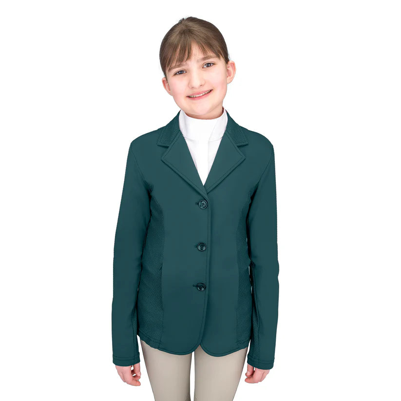 Ovation Kids Mesh Hybrid Show Coat-Show Coats - Kids Show Coats-ERS-Black-4-Manhattan Saddlery