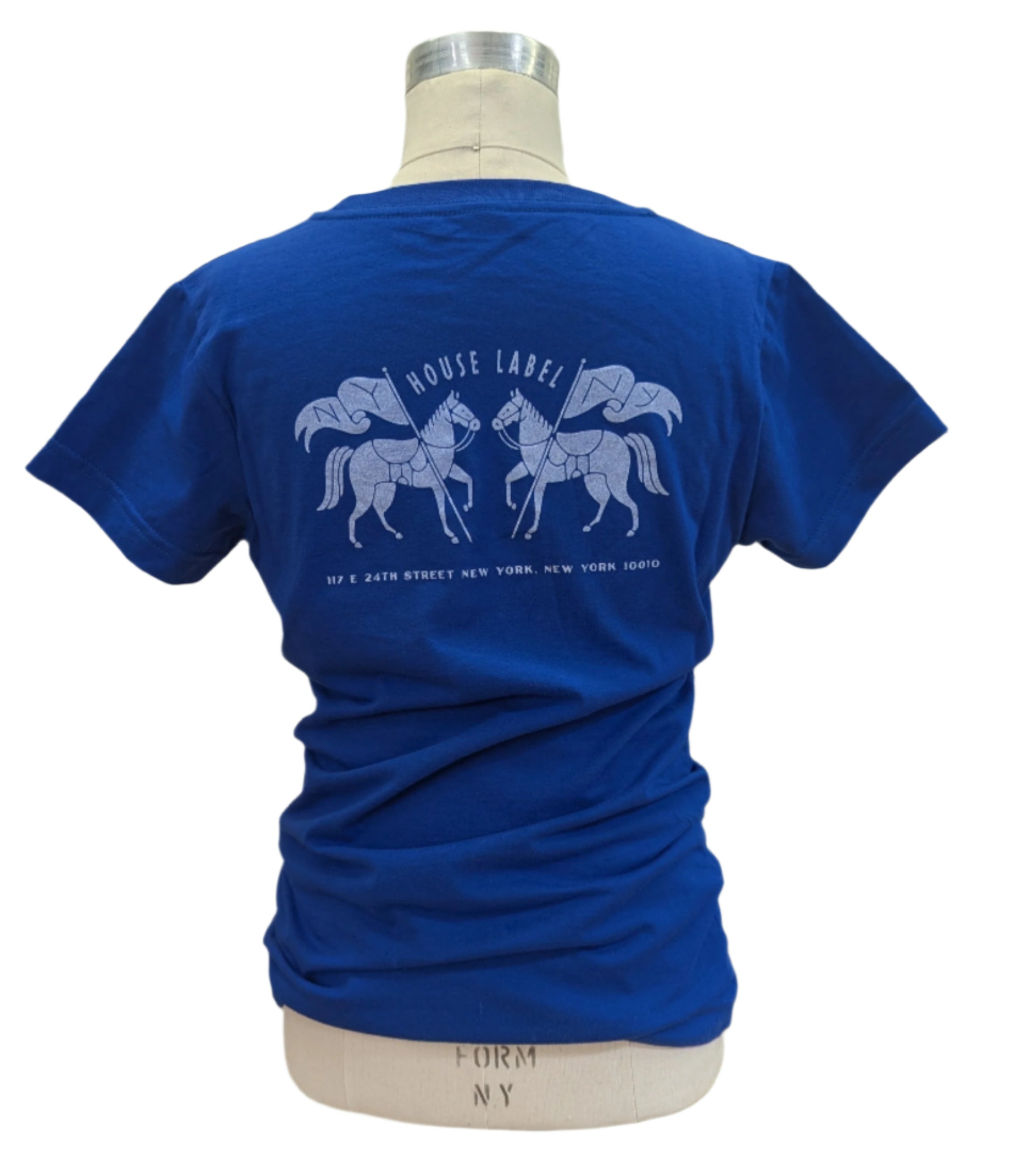 Manhattan Saddlery Classic Kids' T-Shirt-Shirts-Manhattan Saddlery House Label-Blue Ribbon-XS-Manhattan Saddlery