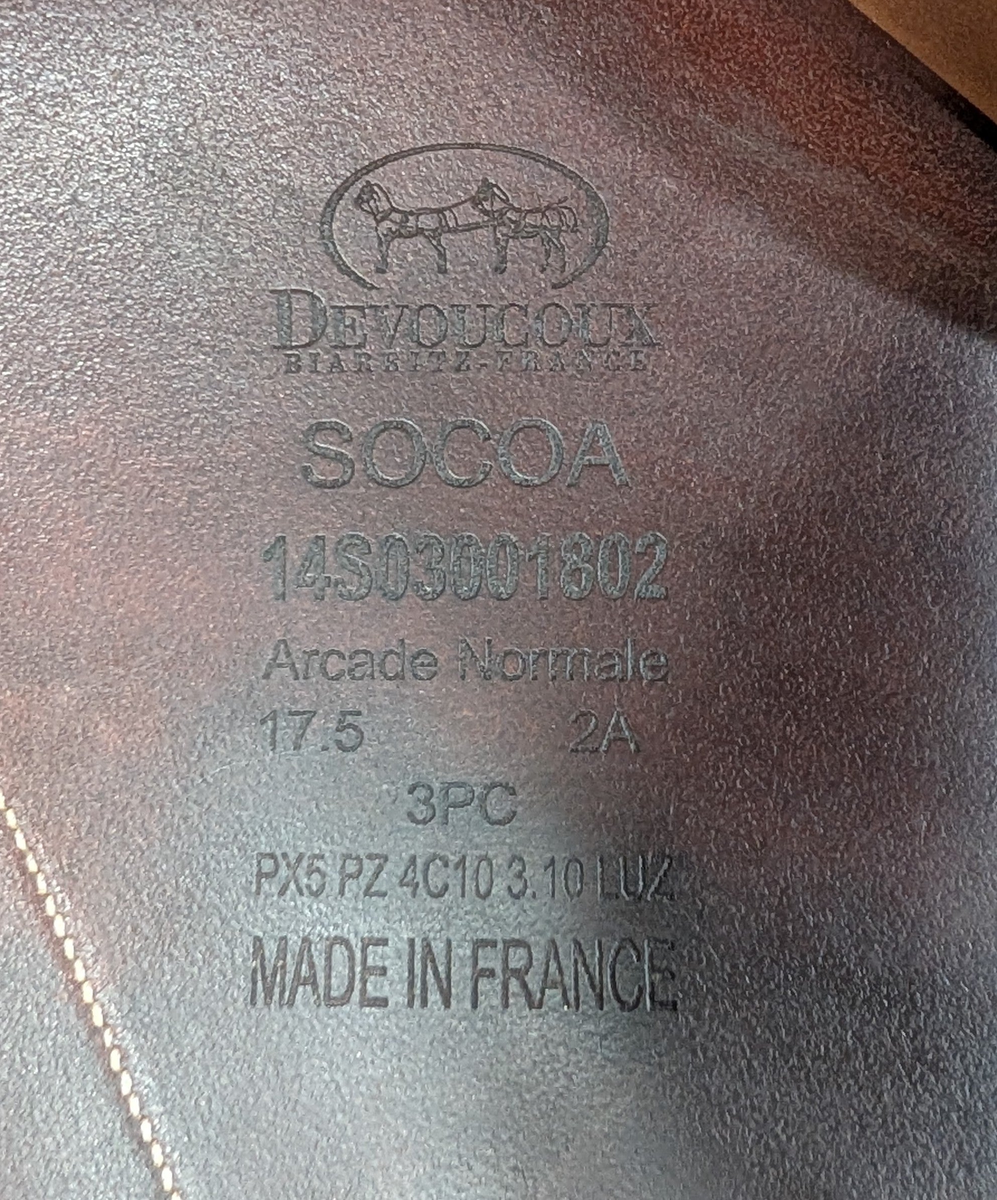 2014 Devoucoux Socoa 17.5"-Saddles - Jump-Devoucoux-Manhattan Saddlery