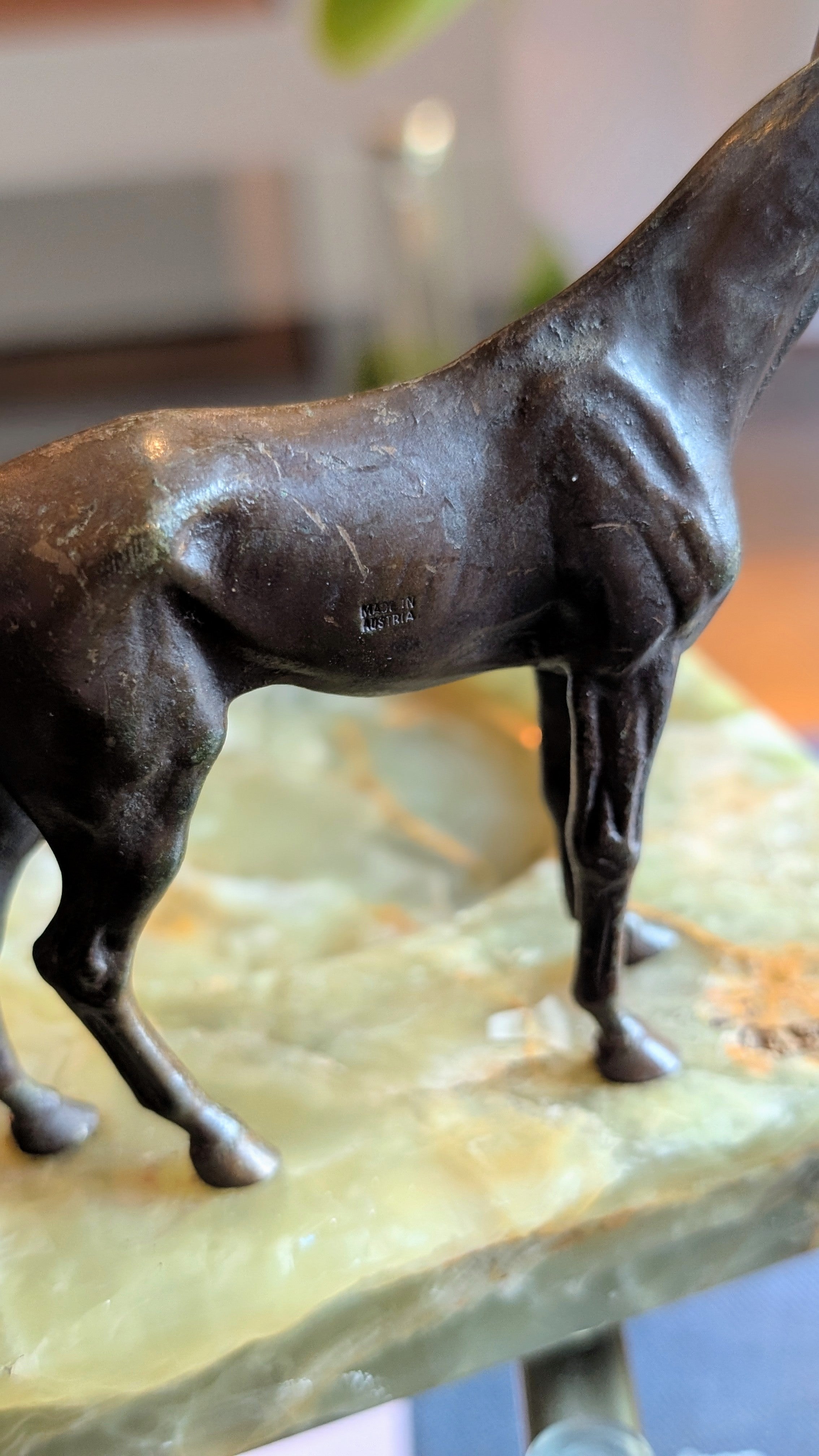 Vintage Marble & Bronze Horse Ashtray-Gifts - Home Goods-Manhattan Saddlery-Manhattan Saddlery