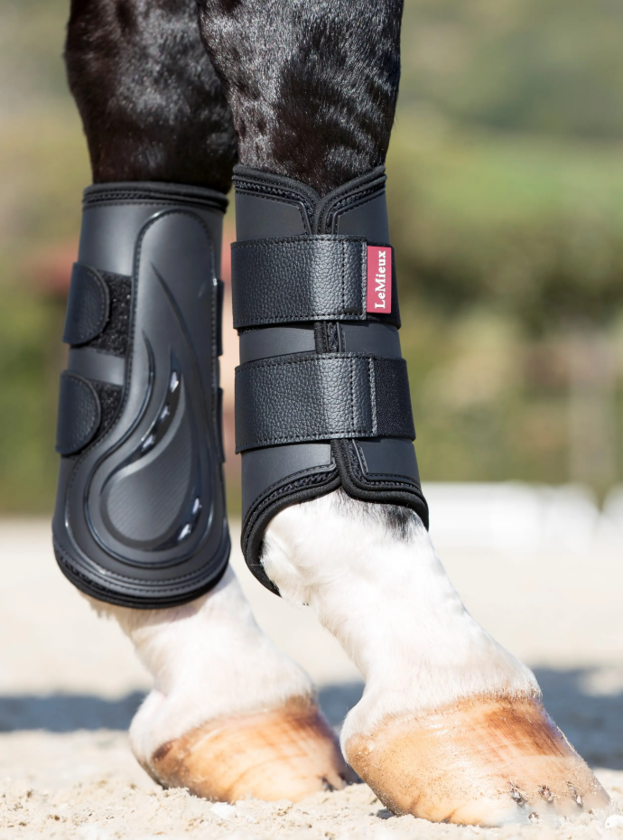 LeMieux Proshell Brushing Boots-Unclassified-LeMieux-Black-Medium-Manhattan Saddlery