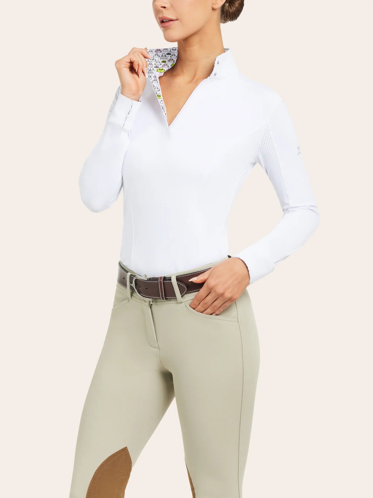 RJ Classics Tori Long-Sleeve Show Shirt-Show Shirts-RJ Classics-Handbags-XXS-Manhattan Saddlery