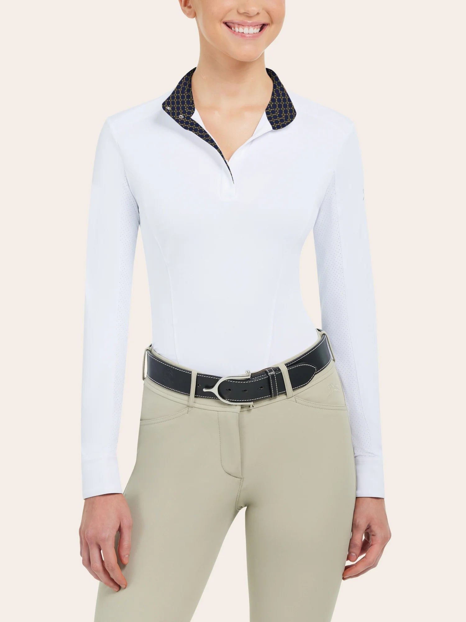 RJ Classics Tori Long-Sleeve Show Shirt-Show Shirts-RJ Classics-Navy Links-XXS-Manhattan Saddlery