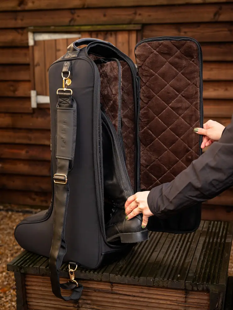 LeMieux Luxe Boot Bag-Luggage-LeMieux-Black-Manhattan Saddlery