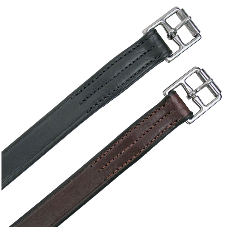 Nunn Finer Stirrup Leathers 1" Wide-Stirrup Irons & Leathers - Stirrup Leathers-Nunn Finer-Black-48"-Manhattan Saddlery