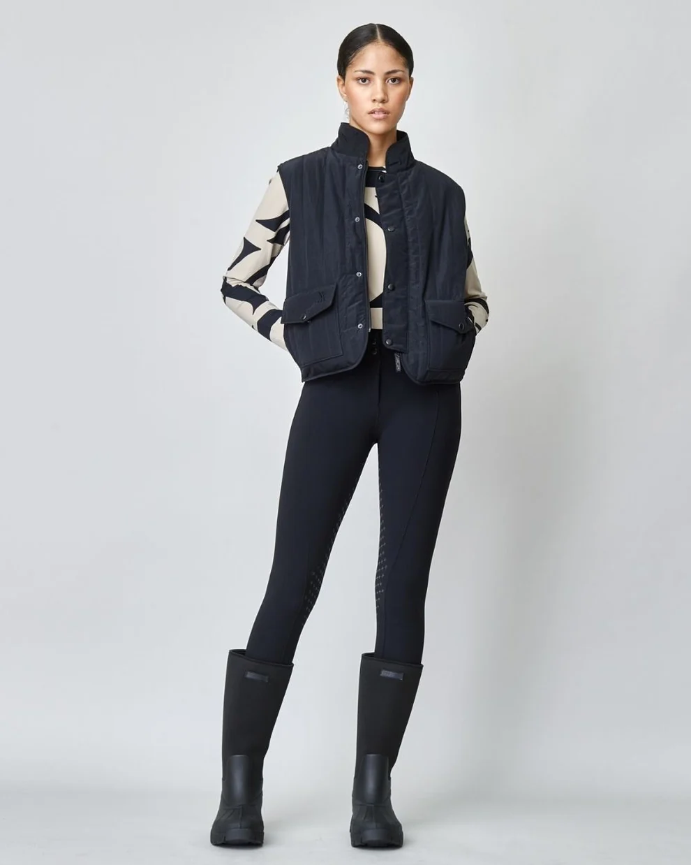 Yagya Quilted Riding Vest