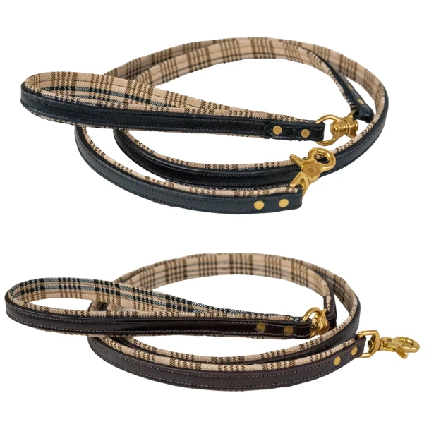 5/A Baker Leather Dog Leash 5/8"-Dogs - Collars & Leashes-5/A Baker-Black-Manhattan Saddlery