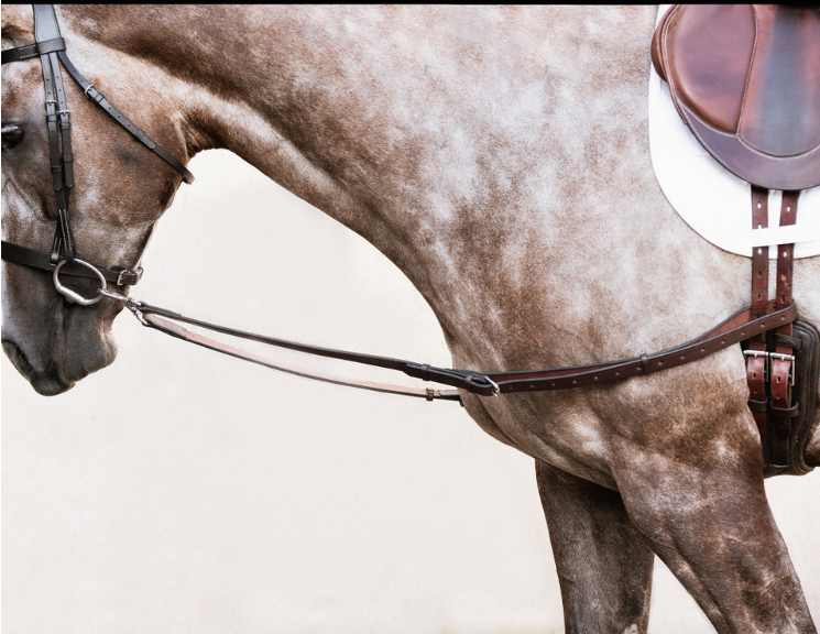 Nunn Finer All Leather Side Reins-Reins - Leather-Nunn Finer-Black-Horse-Manhattan Saddlery