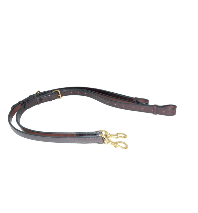 Nunn Finer All Leather Side Reins-Reins - Leather-Nunn Finer-Black-Horse-Manhattan Saddlery