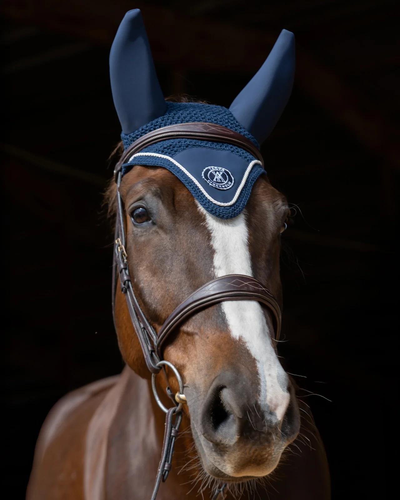 Yagya Performance Horse Bonnet-Horsewear - Misc - Fly Bonnets-Yagya-Black-Full-Manhattan Saddlery