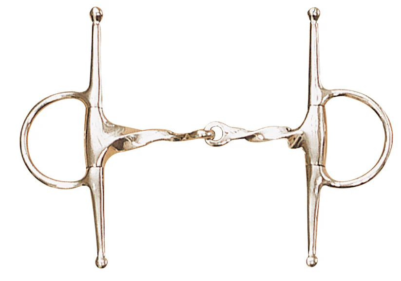 Centaur Stainless Steel Slow Twist Eggbutt Full Cheek Bit-Bits-ERS-4.5-Manhattan Saddlery