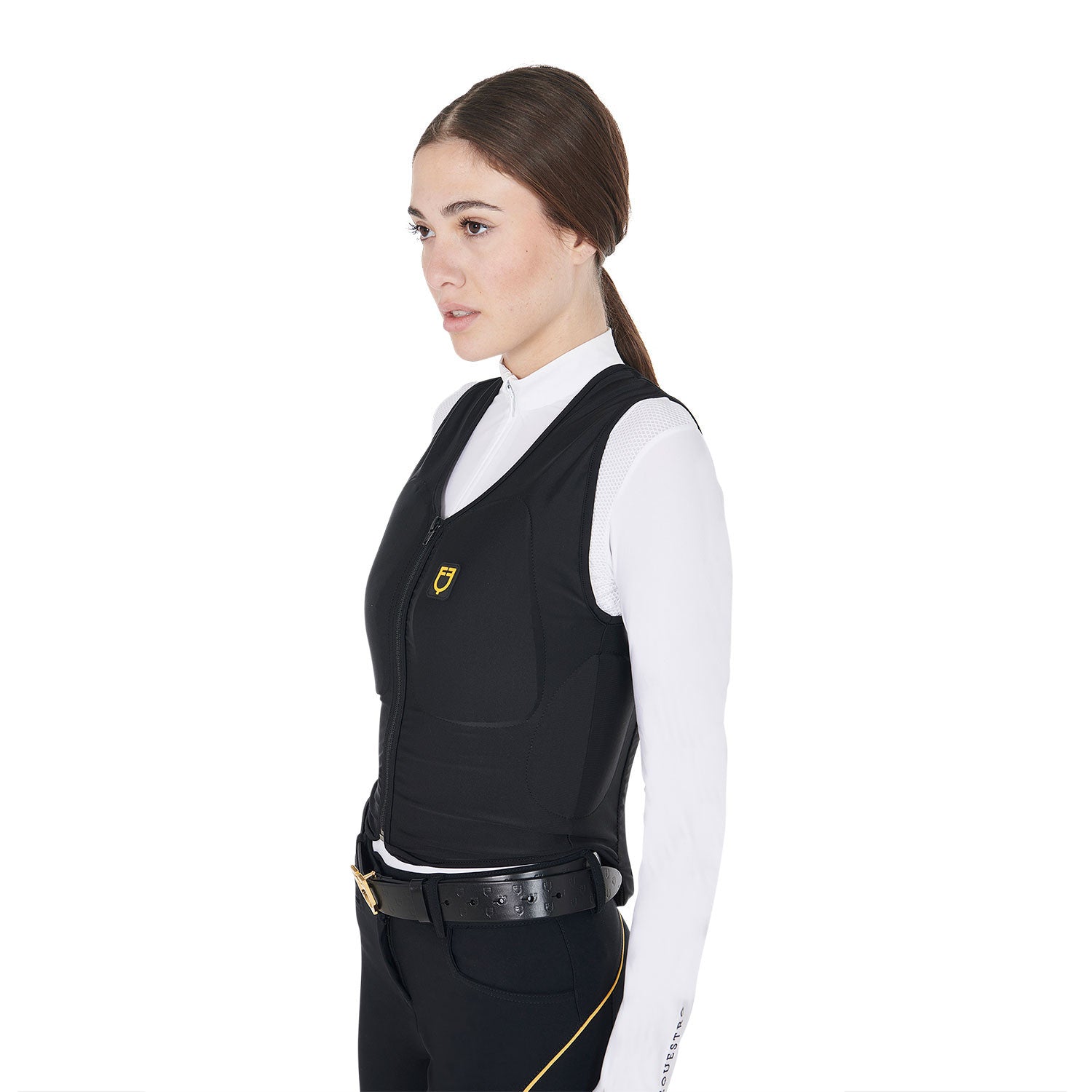 Equestro Adult Level 2 Back Protector-Safety Vests-Equestro-Black-XS-X6A - 158/167 cm-Manhattan Saddlery