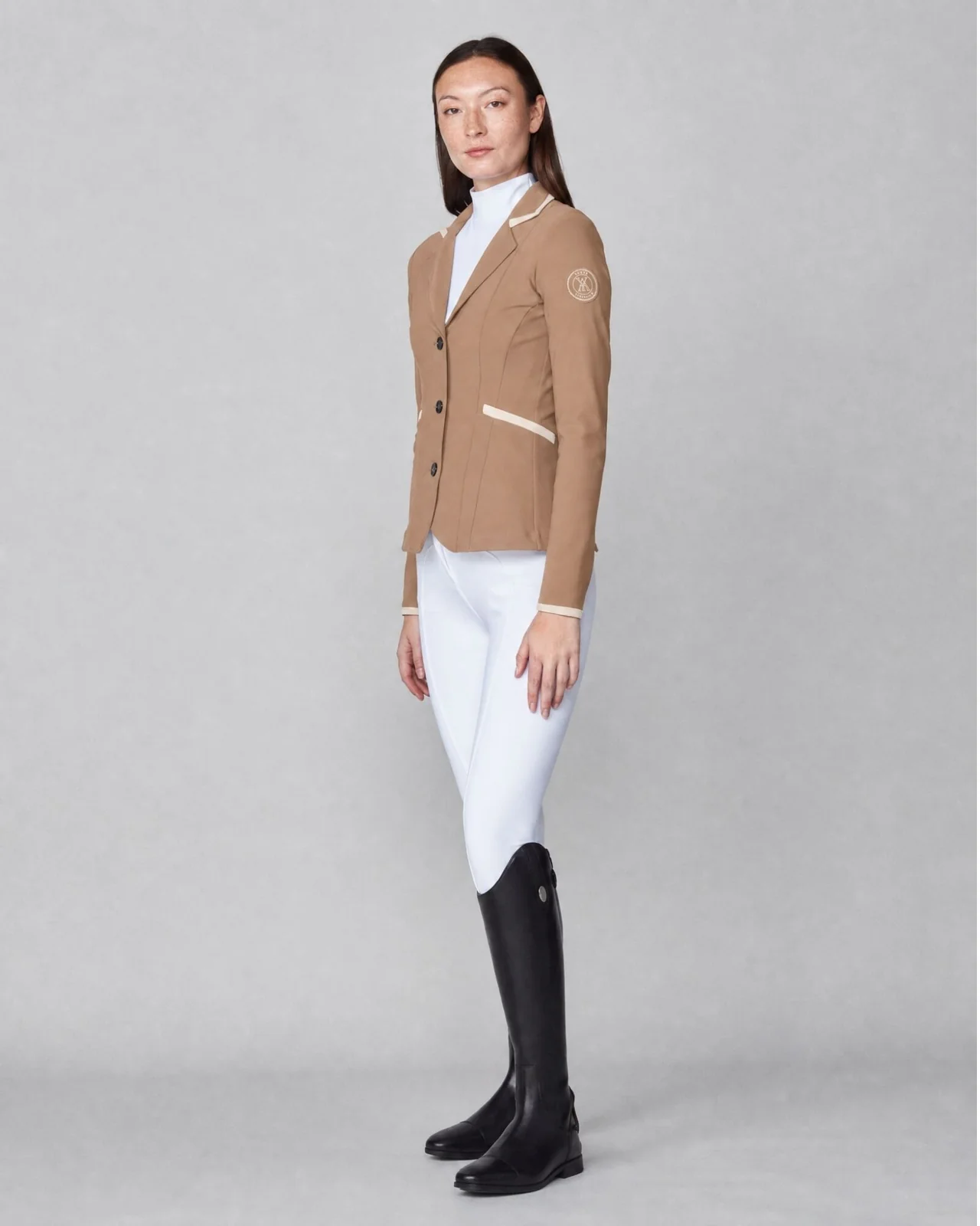 Yagya Contrast Show Jacket-Show Coats - Ladies Show Coats-Yagya-Midnight-XS-Manhattan Saddlery