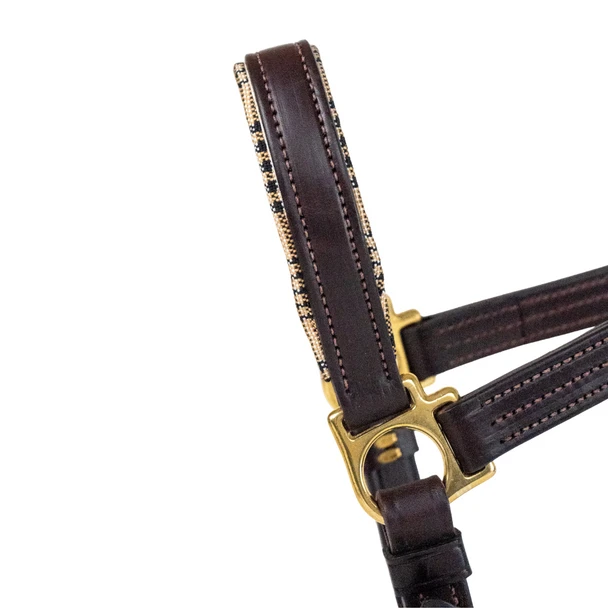 5/A Baker Lexington Leather Halter-Halters - Leather-Jacks Mfg-Cob-Manhattan Saddlery