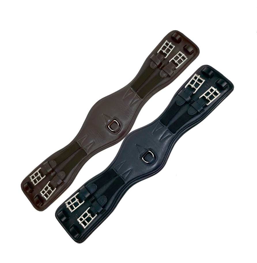 Nunn Finer Valeria Short Girth-Girths - Dressage-Nunn Finer-Black-20"-Manhattan Saddlery