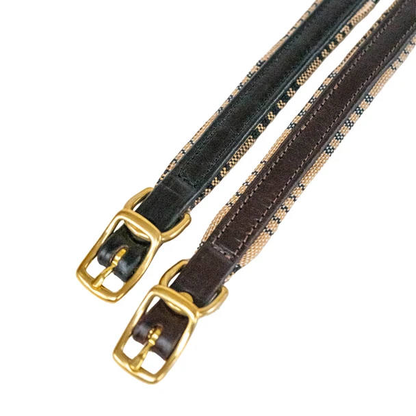 5/A Baker Leather Dog Collar-Dogs - Collars & Leashes-Jacks Mfg-Black-Small-Manhattan Saddlery
