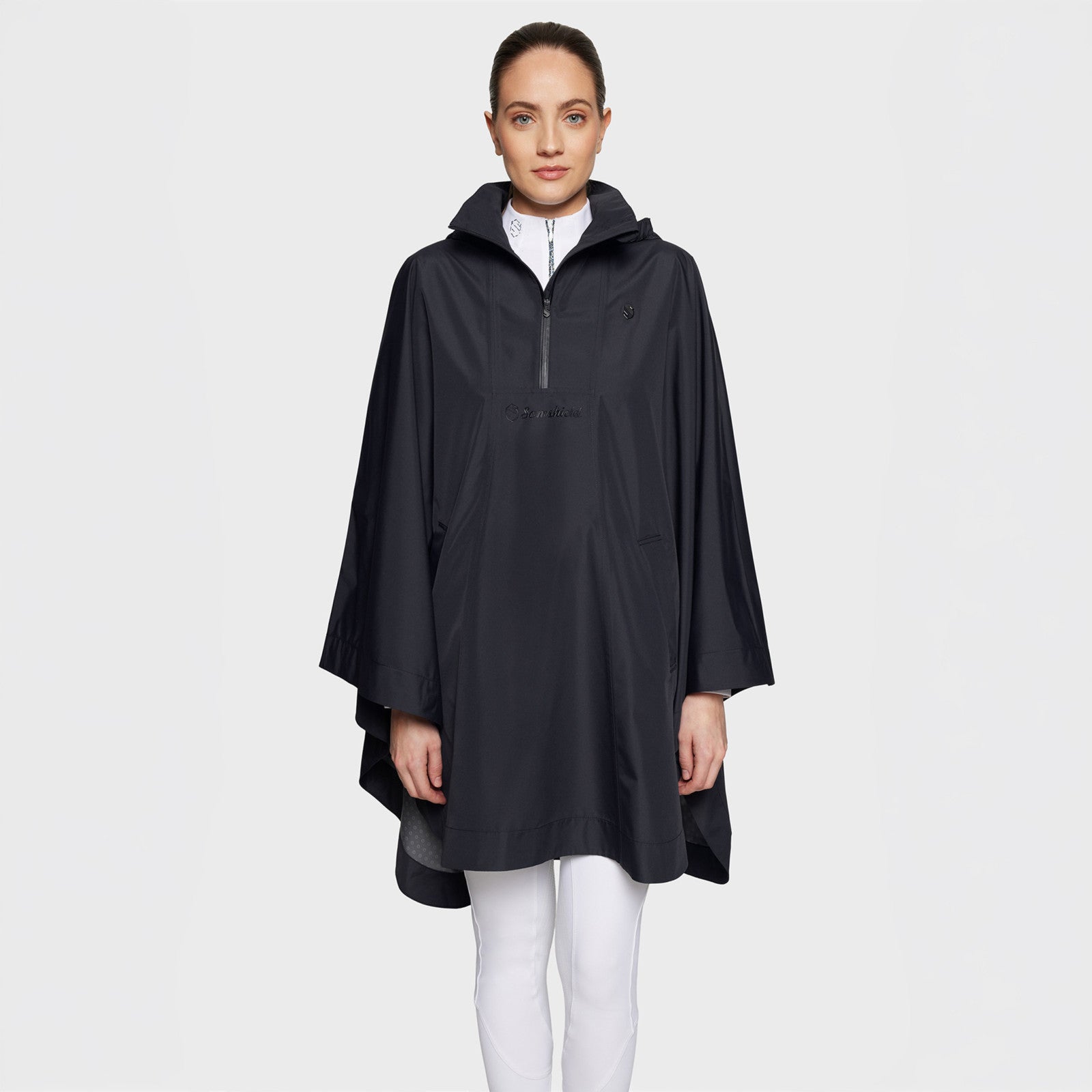 Samshield Elfida Rain Cape-Sportswear - Ladies - Jackets-LeMieux-Black-S-Manhattan Saddlery